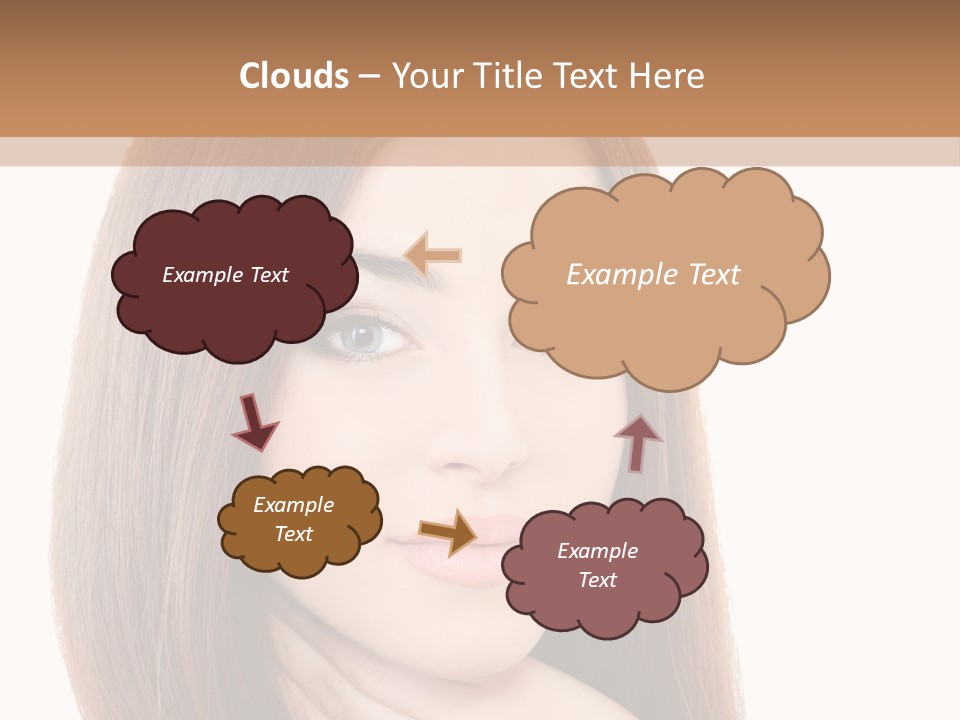 Adult Beautiful Woman PowerPoint Template