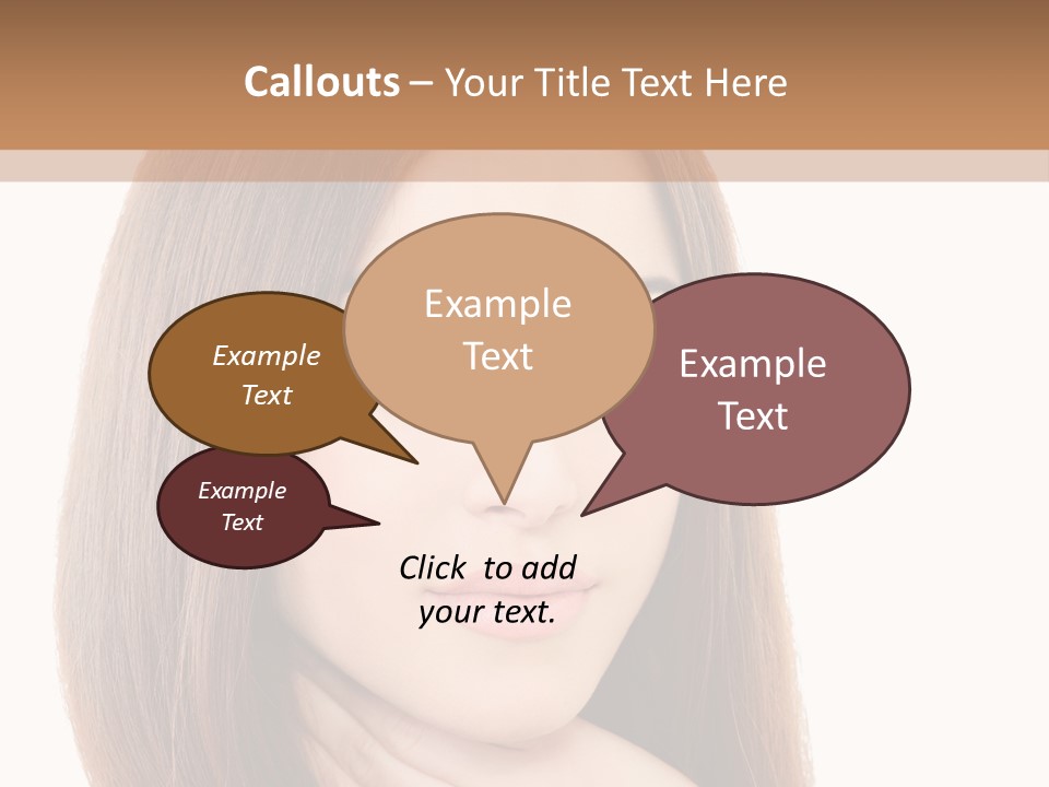 Adult Beautiful Woman PowerPoint Template