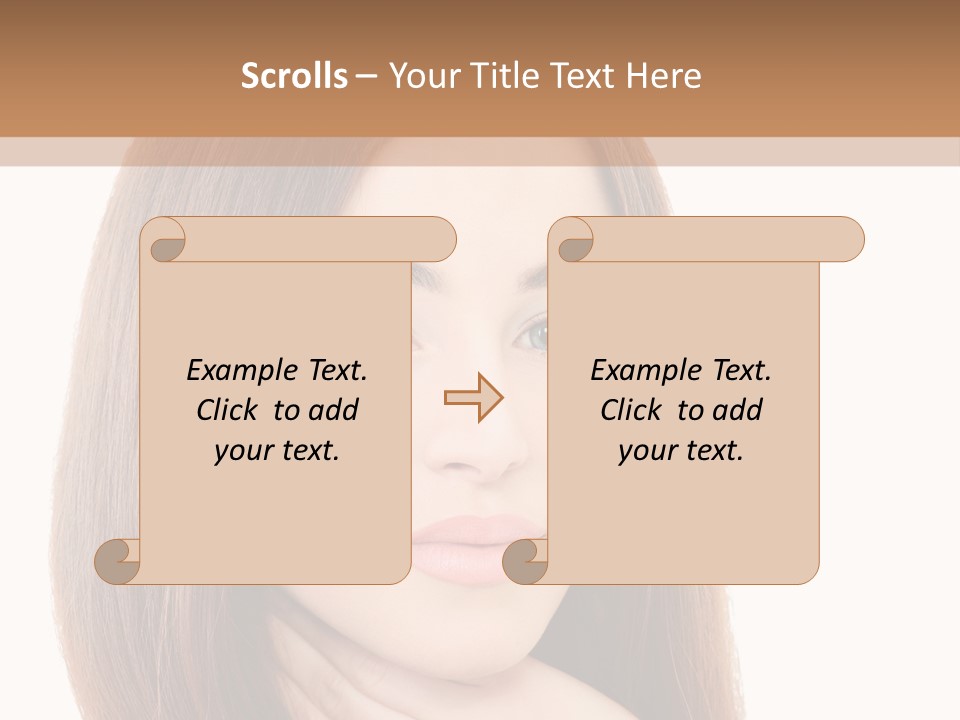 Adult Beautiful Woman PowerPoint Template