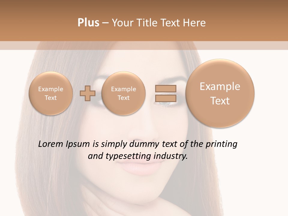 Adult Beautiful Woman PowerPoint Template