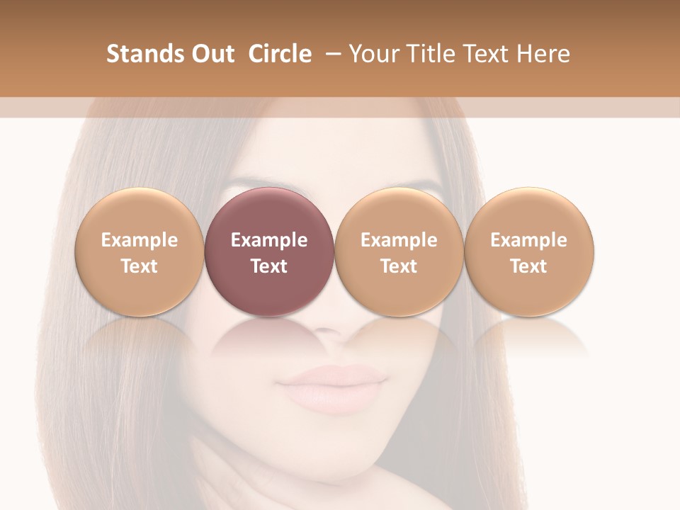 Adult Beautiful Woman PowerPoint Template