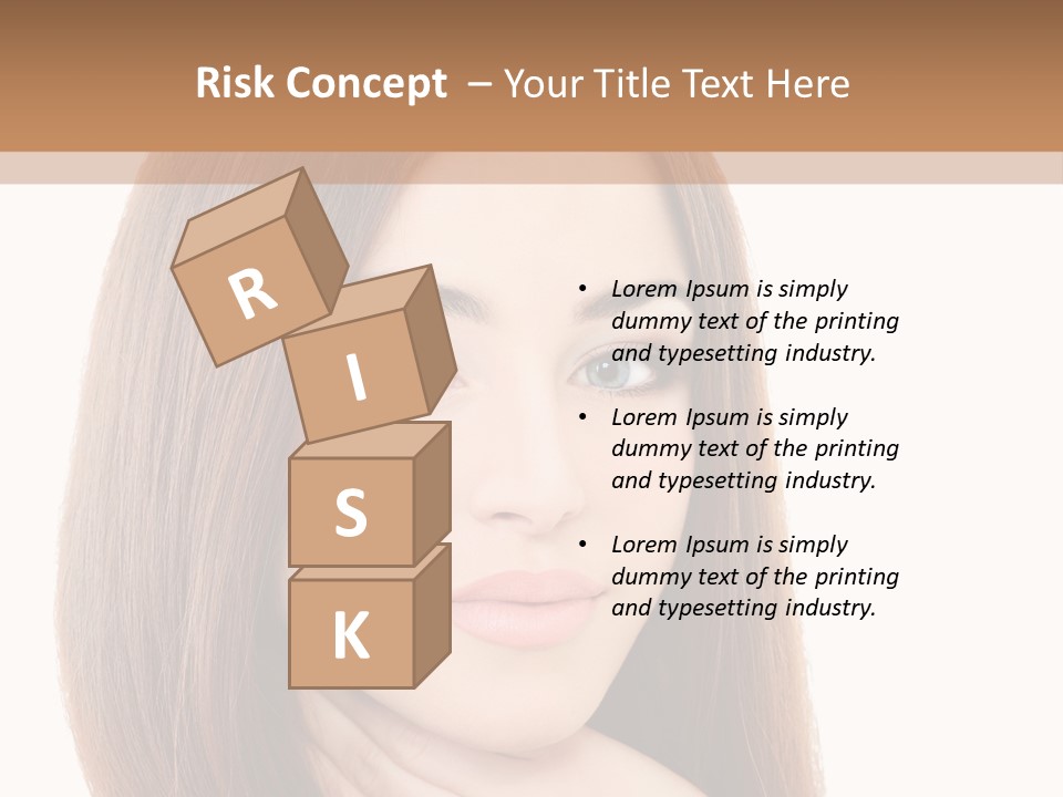 Adult Beautiful Woman PowerPoint Template