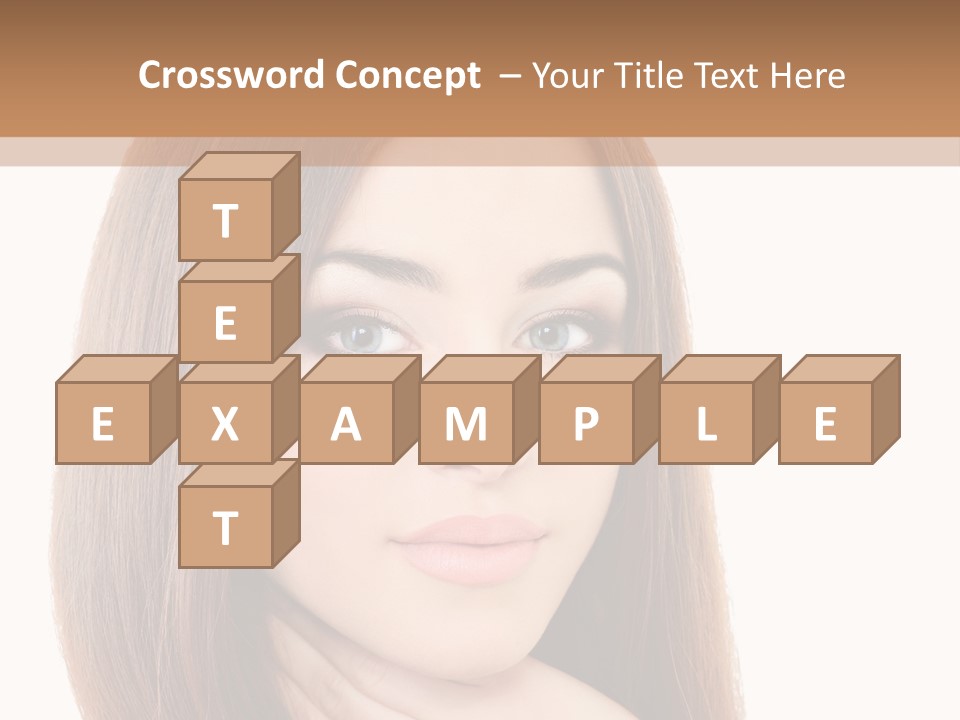Adult Beautiful Woman PowerPoint Template