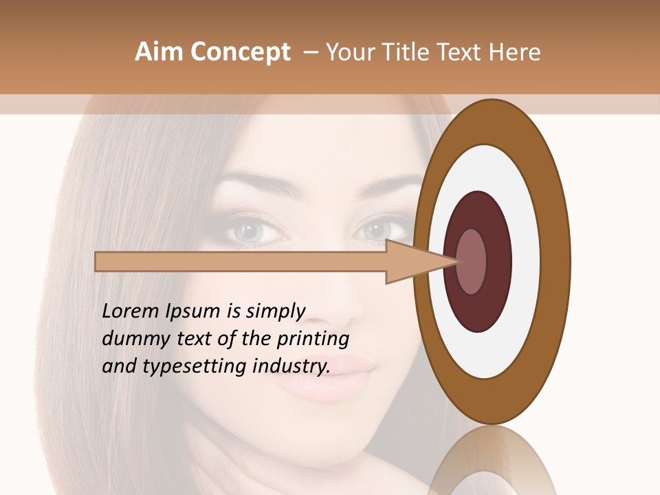 Adult Beautiful Woman PowerPoint Template