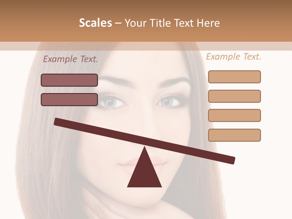 Adult Beautiful Woman PowerPoint Template