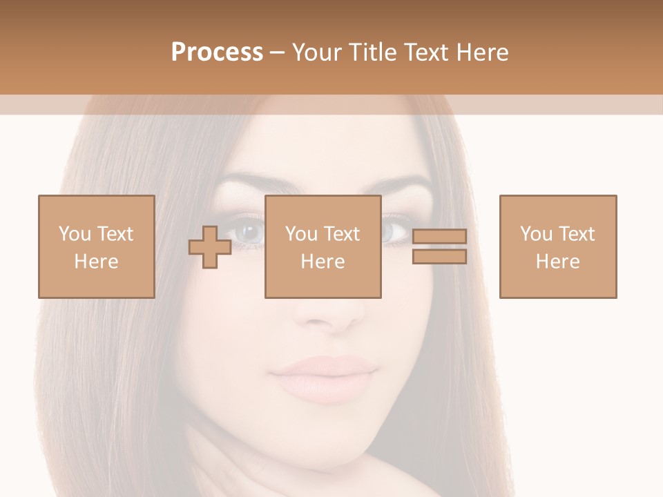 Adult Beautiful Woman PowerPoint Template