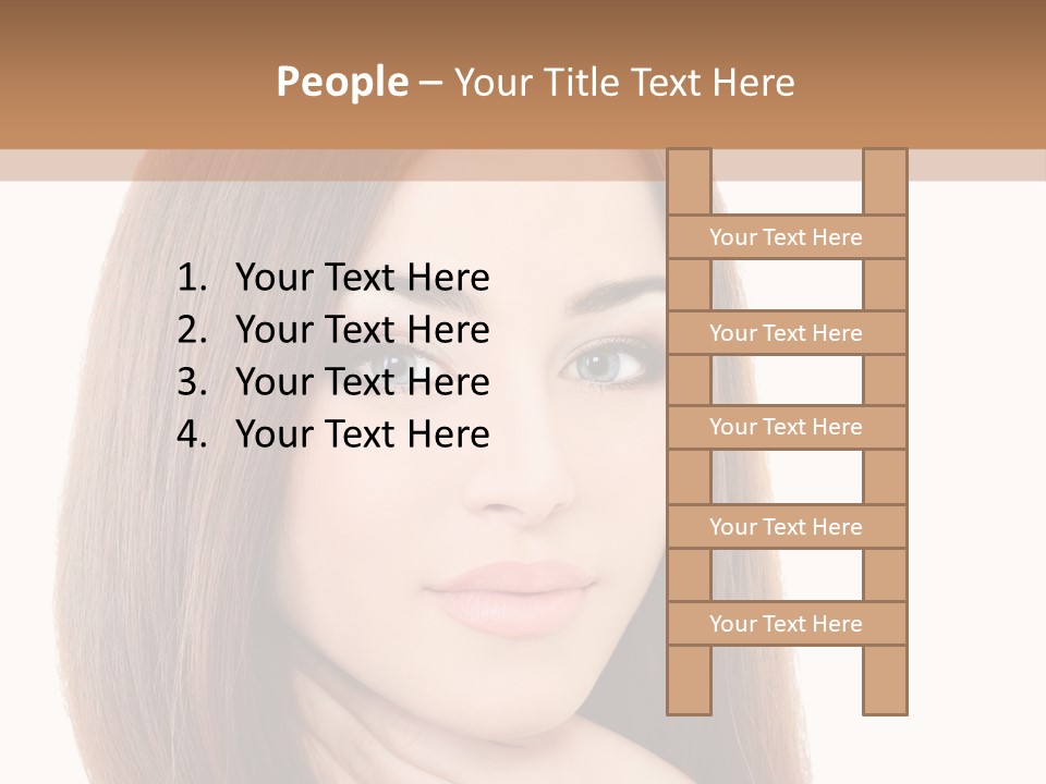 Adult Beautiful Woman PowerPoint Template