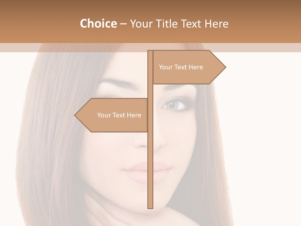 Adult Beautiful Woman PowerPoint Template