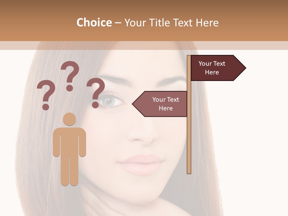 Adult Beautiful Woman PowerPoint Template