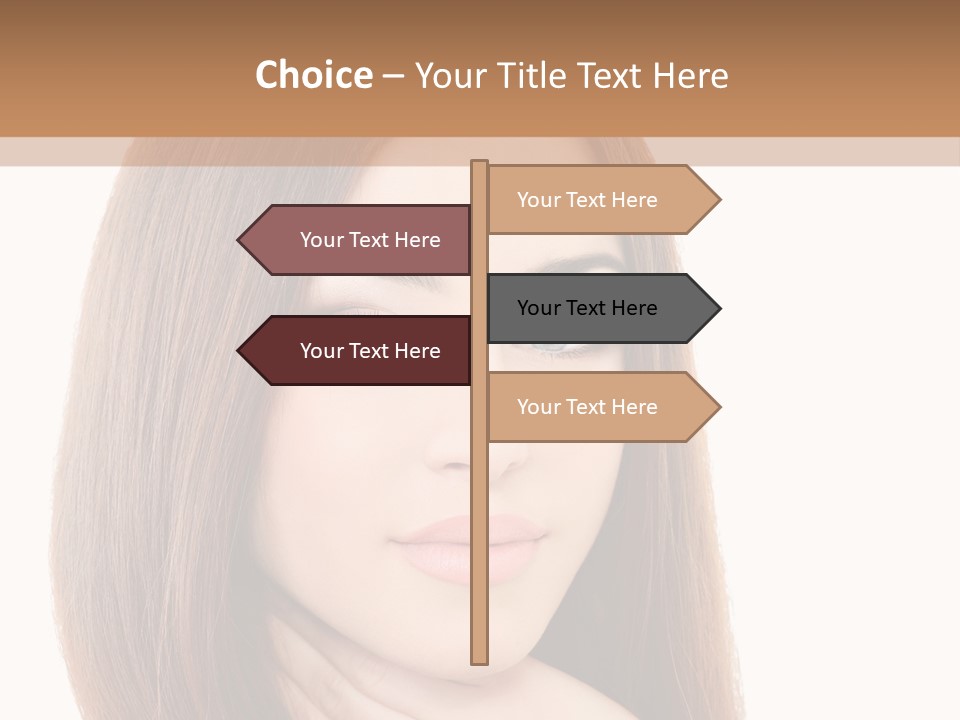 Adult Beautiful Woman PowerPoint Template