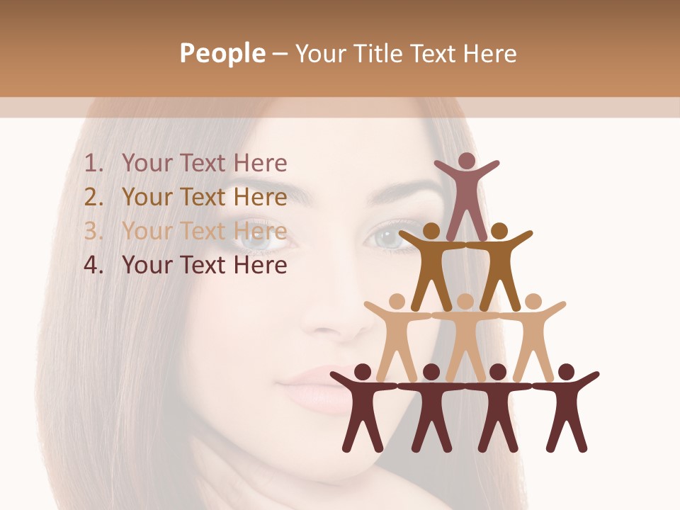 Adult Beautiful Woman PowerPoint Template