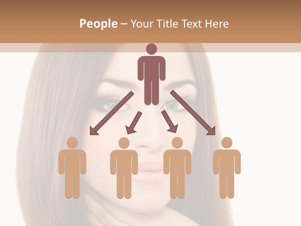 Adult Beautiful Woman PowerPoint Template