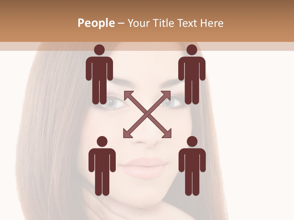 Adult Beautiful Woman PowerPoint Template