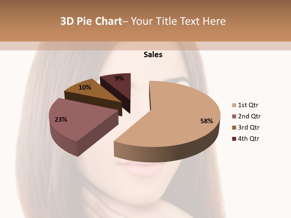 Adult Beautiful Woman PowerPoint Template