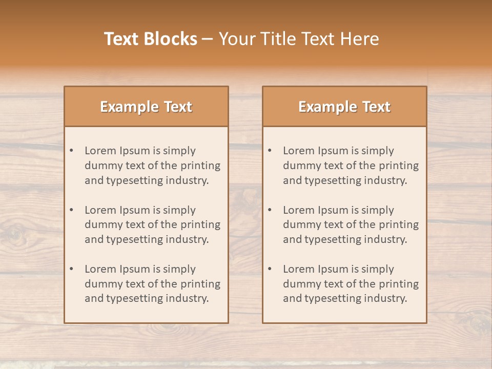 Blockhouse Crack Felling PowerPoint Template