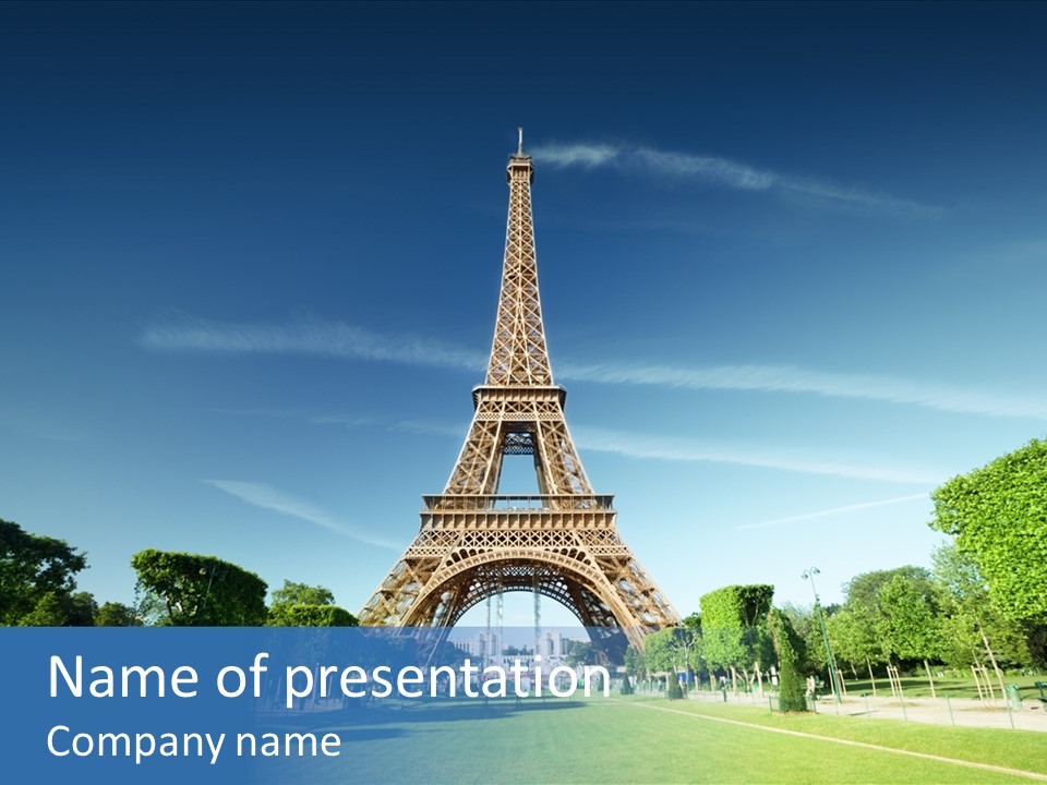 Skyline Capital France PowerPoint Template