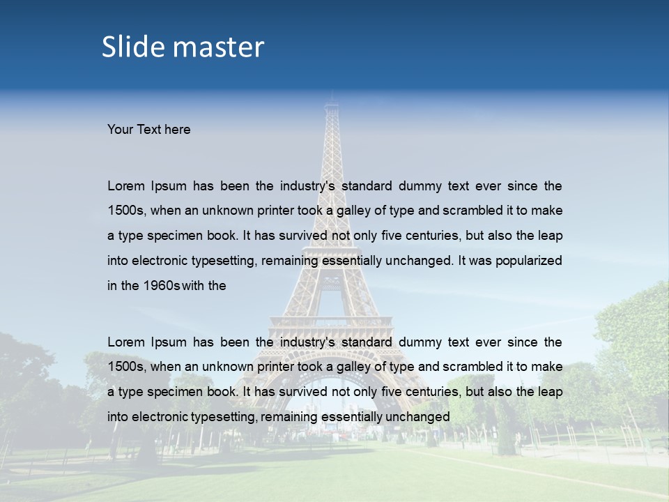 Skyline Capital France PowerPoint Template