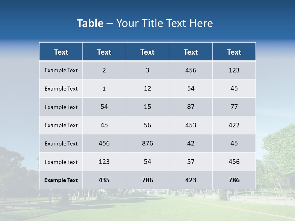 Skyline Capital France PowerPoint Template