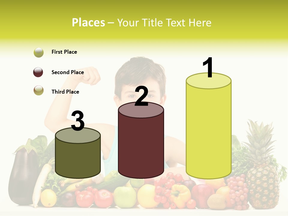 Breakfast Caucasian Smile PowerPoint Template