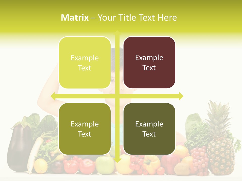 Breakfast Caucasian Smile PowerPoint Template