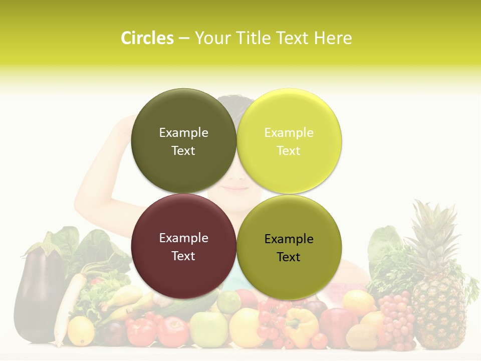 Breakfast Caucasian Smile PowerPoint Template