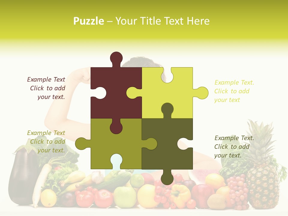 Breakfast Caucasian Smile PowerPoint Template