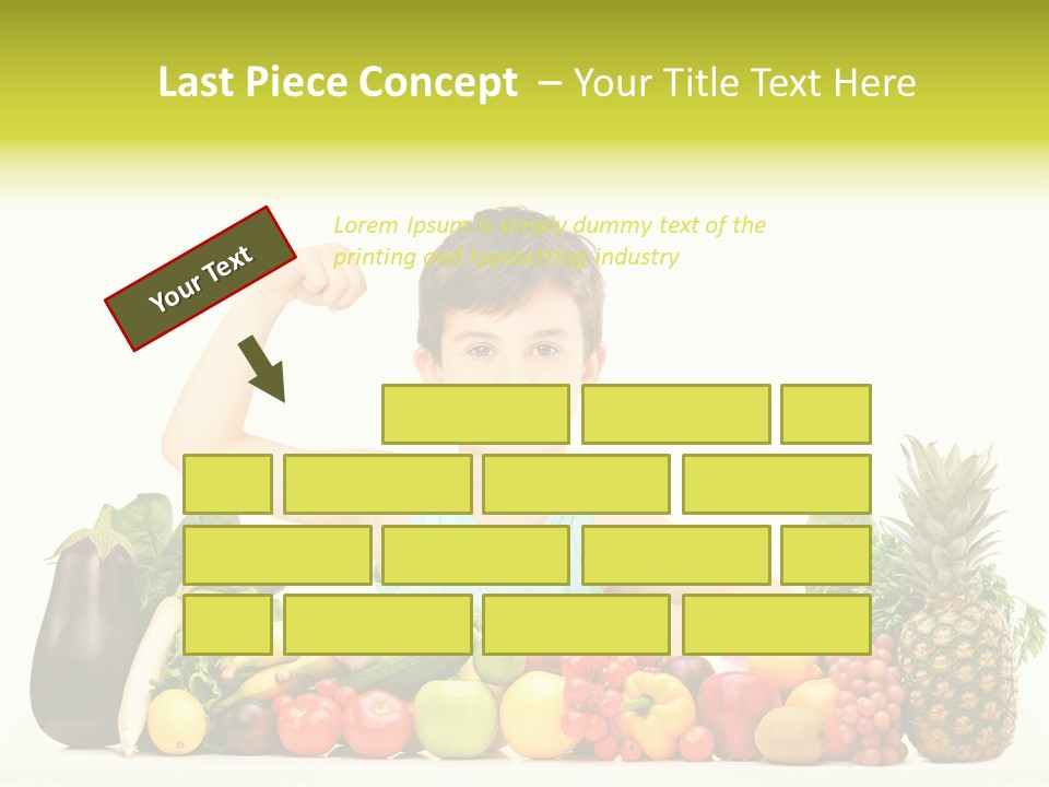 Breakfast Caucasian Smile PowerPoint Template