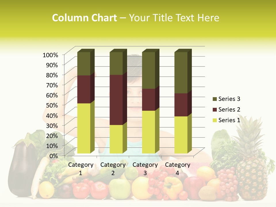 Breakfast Caucasian Smile PowerPoint Template