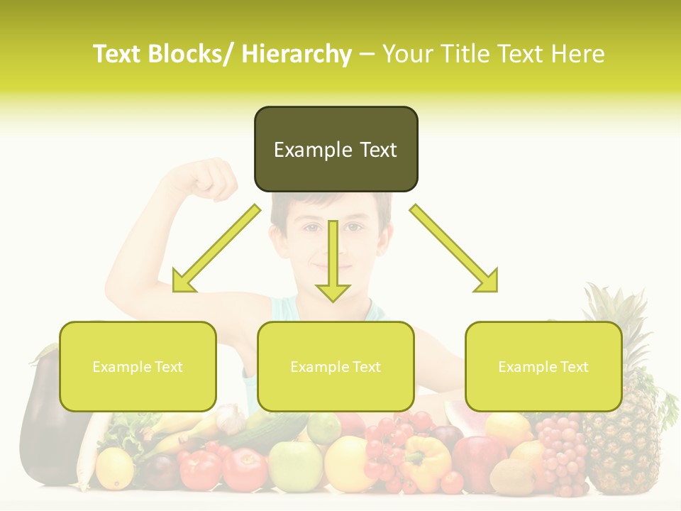 Breakfast Caucasian Smile PowerPoint Template