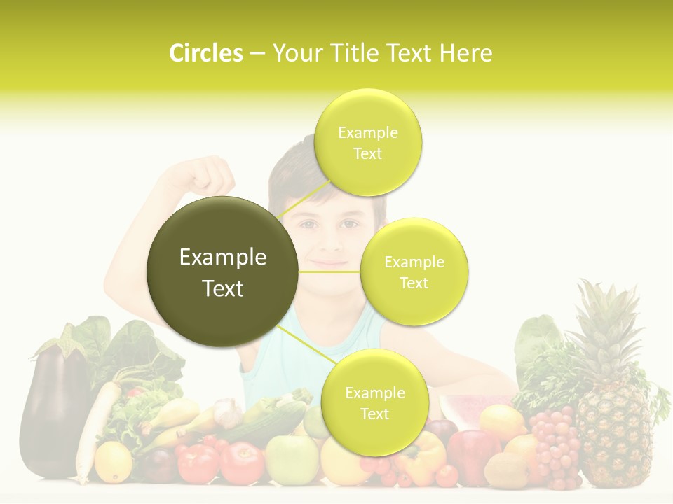 Breakfast Caucasian Smile PowerPoint Template