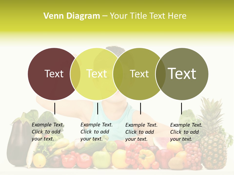 Breakfast Caucasian Smile PowerPoint Template