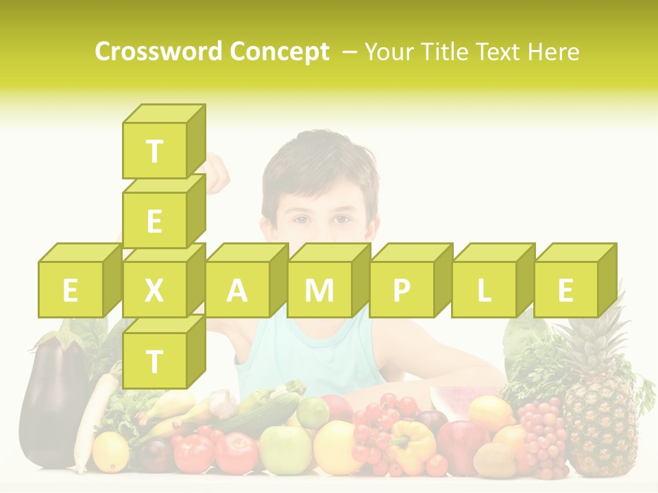 Breakfast Caucasian Smile PowerPoint Template