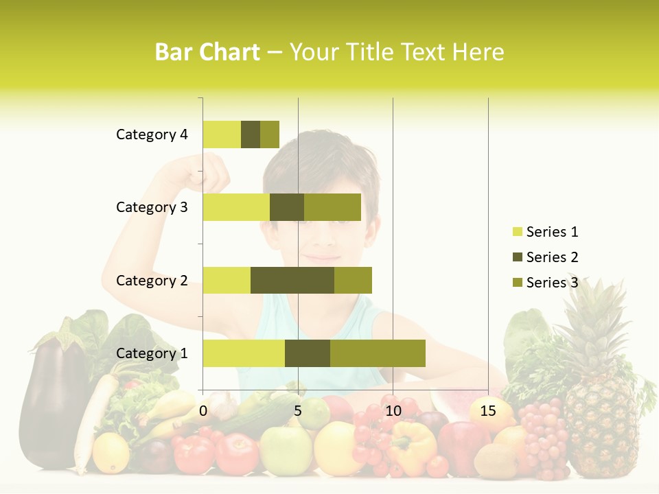 Breakfast Caucasian Smile PowerPoint Template