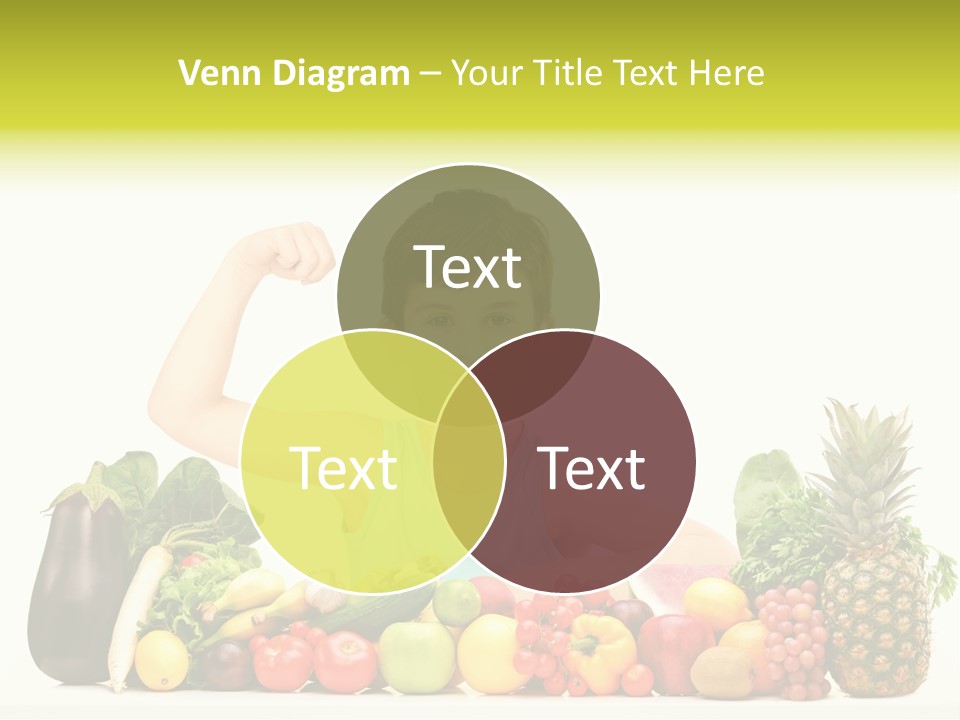 Breakfast Caucasian Smile PowerPoint Template