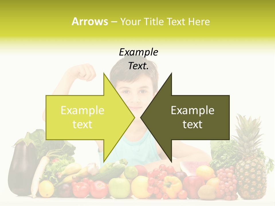 Breakfast Caucasian Smile PowerPoint Template