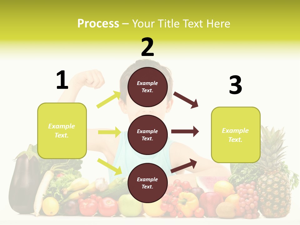 Breakfast Caucasian Smile PowerPoint Template
