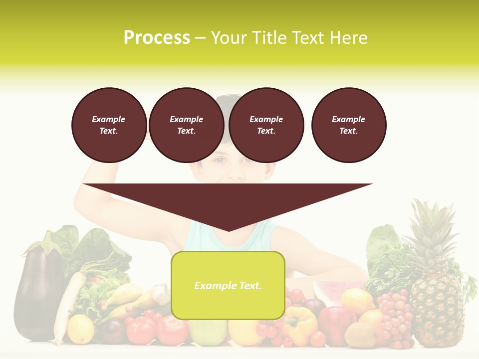 Breakfast Caucasian Smile PowerPoint Template