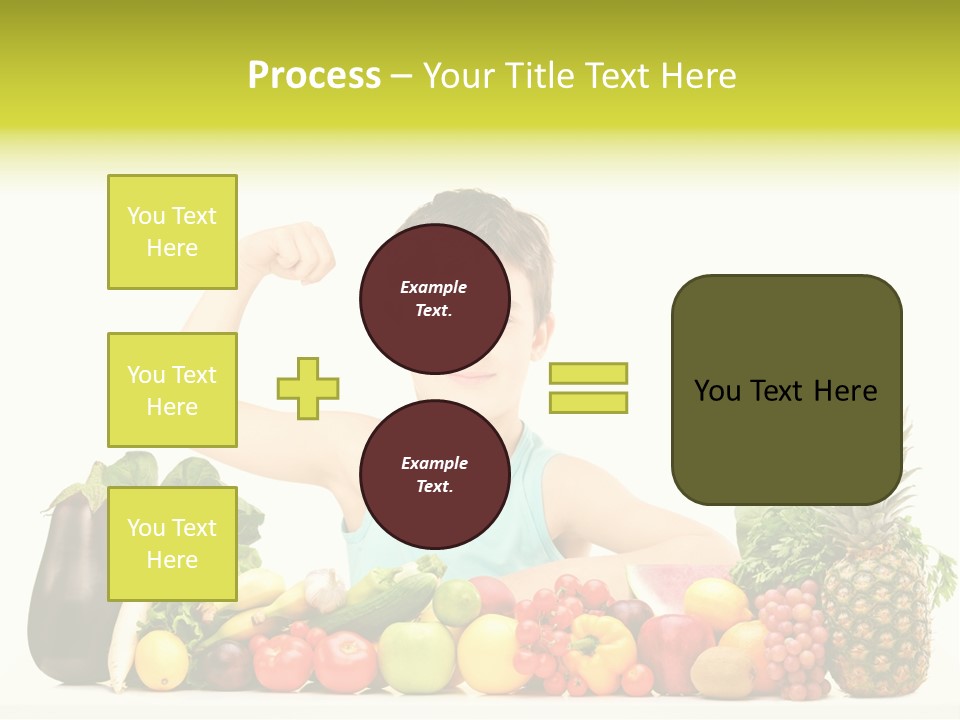 Breakfast Caucasian Smile PowerPoint Template