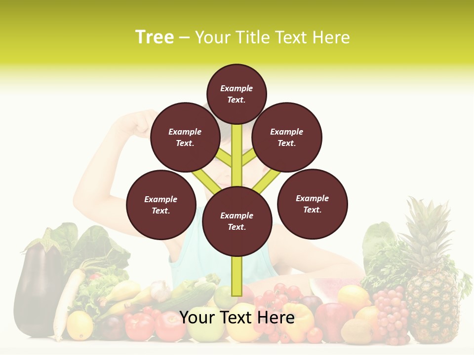 Breakfast Caucasian Smile PowerPoint Template