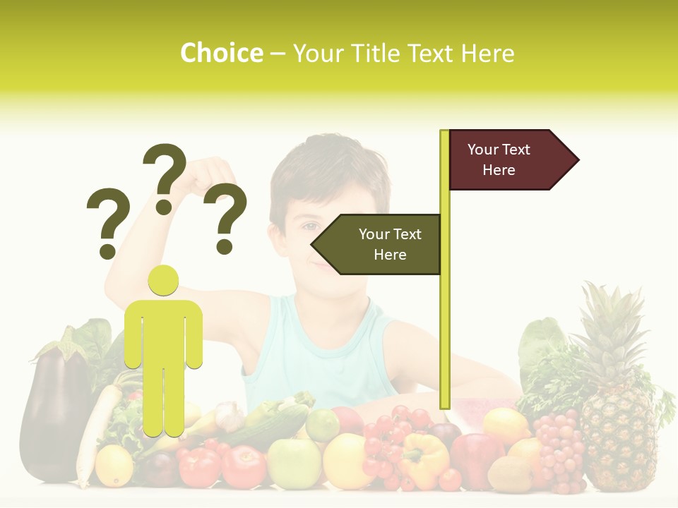 Breakfast Caucasian Smile PowerPoint Template