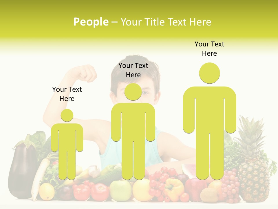 Breakfast Caucasian Smile PowerPoint Template