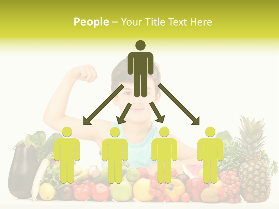 Breakfast Caucasian Smile PowerPoint Template