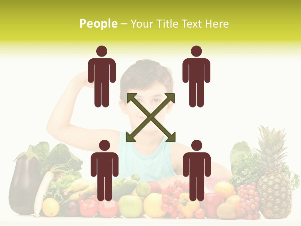 Breakfast Caucasian Smile PowerPoint Template