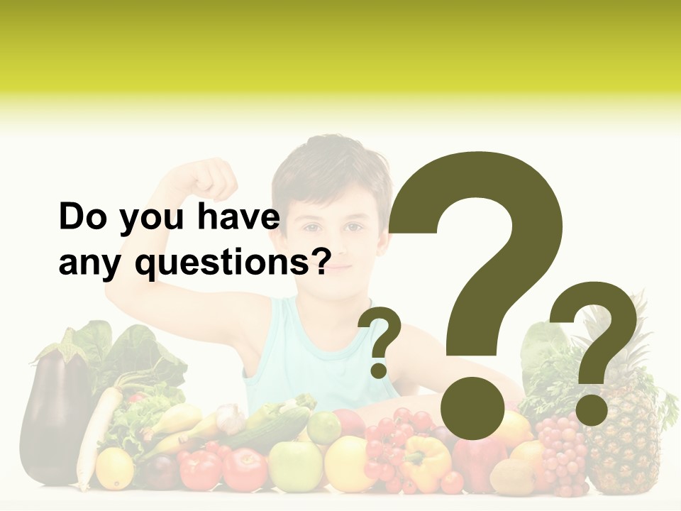 Breakfast Caucasian Smile PowerPoint Template