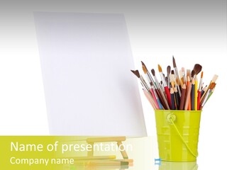 Sheet Stand Artist PowerPoint Template