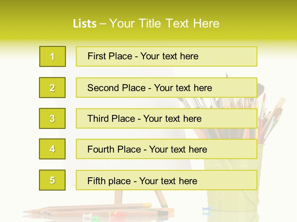 Sheet Stand Artist PowerPoint Template