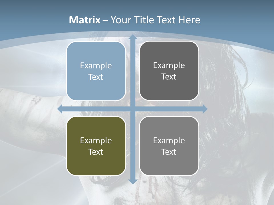 Jesus Powerpoint Presentation With A Blue Background PowerPoint Template