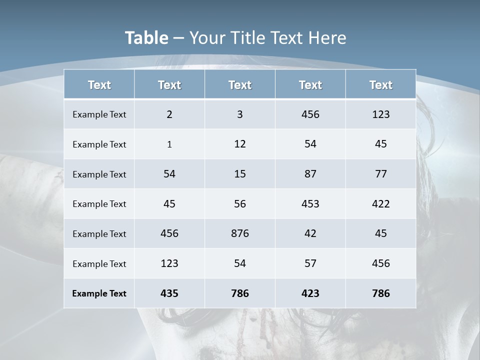 Jesus Powerpoint Presentation With A Blue Background PowerPoint Template