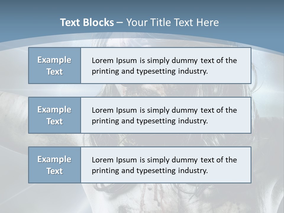 Jesus Powerpoint Presentation With A Blue Background PowerPoint Template