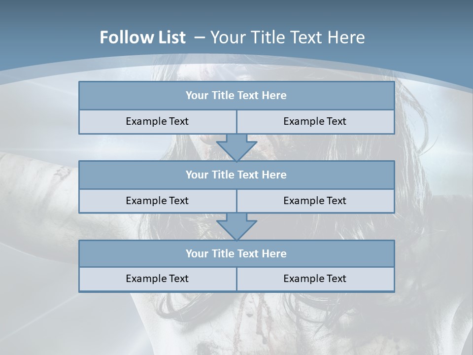 Jesus Powerpoint Presentation With A Blue Background PowerPoint Template